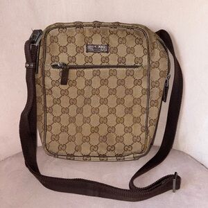 Authentic Gucci Crossbody- 9" H 8" W & 3" D